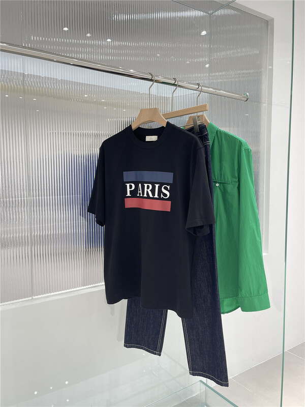 [x.t] crew neck loose letter printed short sleeve T-shirt t1381# ZZL
