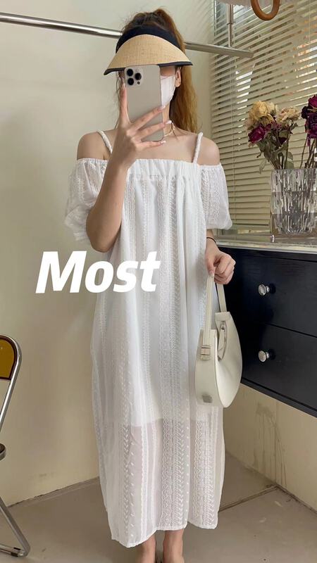 [Mr.Z] little woman thin wide truffle shoulder dress 97108# zjy