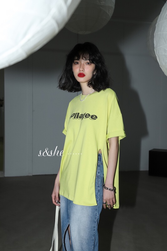 New year in early spring! [S & she] Korean loose round neck Pullover short sleeve T-shirt 1083a# hyy