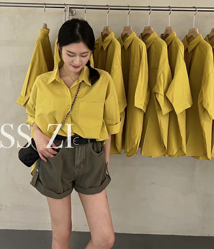 [8090] Korean comfortable and versatile shirt 2089# ll