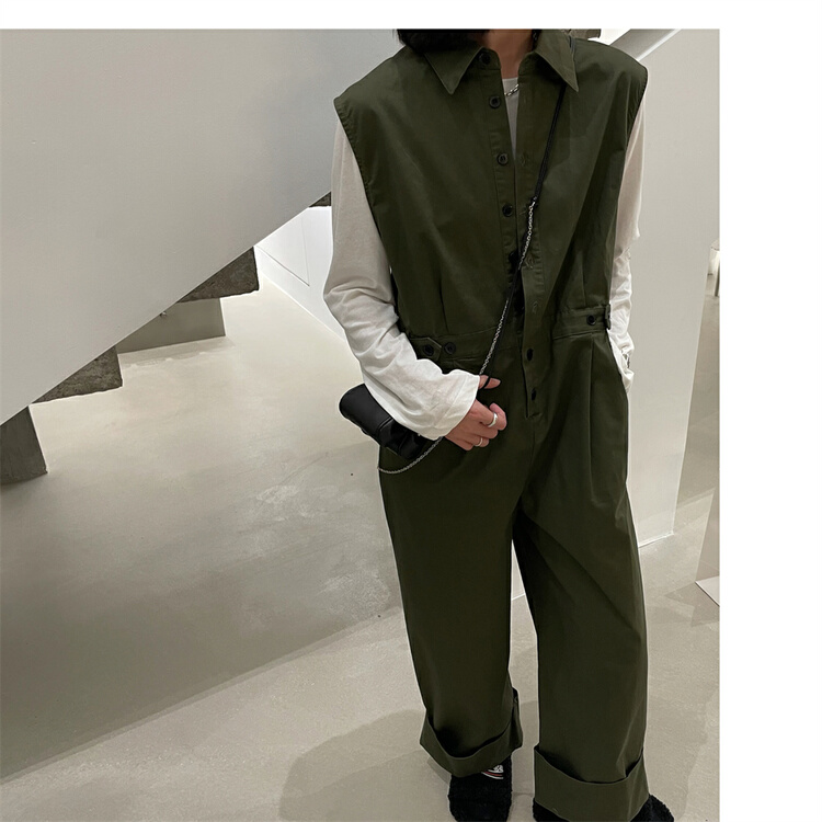 Original price 180.00! [WP / Yinuo] Korean loose and thin western style one-piece pants k615# CSX