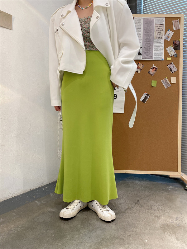 goods in stock! New year in early spring! [modern 197] Korean simple fishtail skirt 2108# zyh