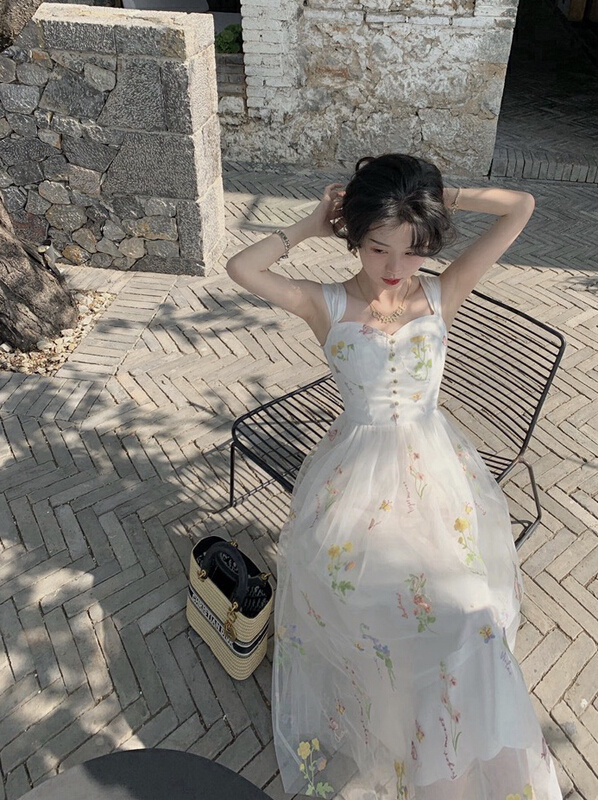 goods in stock! New in early summer! [w design] embroidered flower fashion dress 15971# WPL