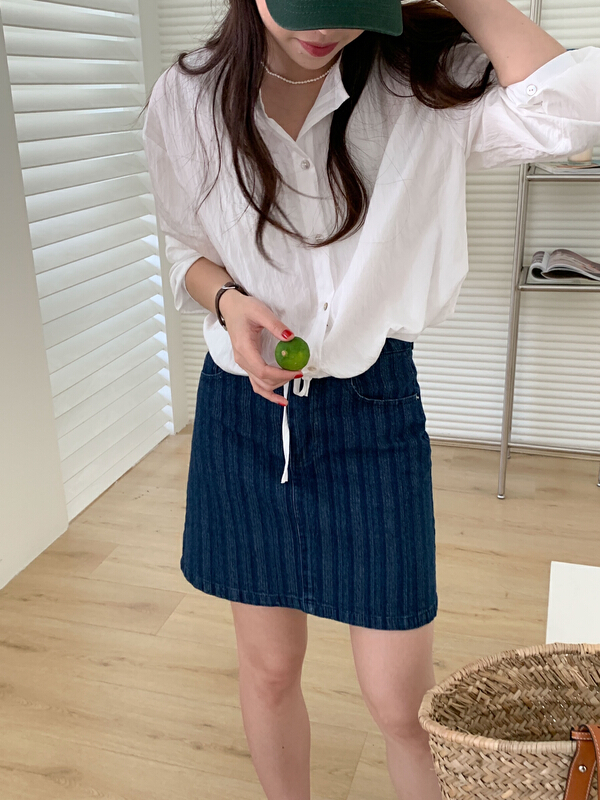 In early summer! [Tn] simple retro port style skirt gq5090-1\cqw