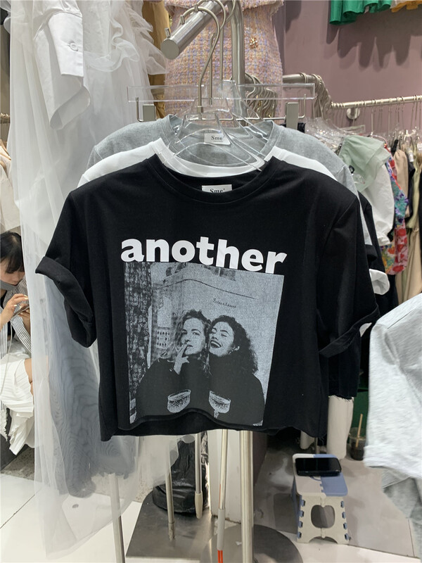 [SME +] European and American character letters short sleeved T-shirt 5233# CSX
