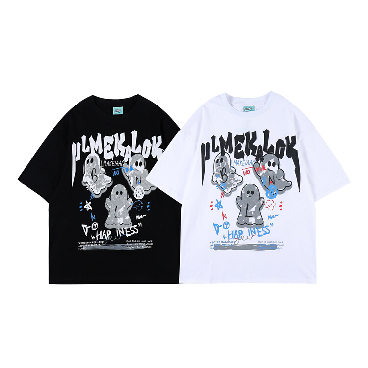 [BNL] Unisex personalized graffiti print short sleeve T-shirt 617# ZZL