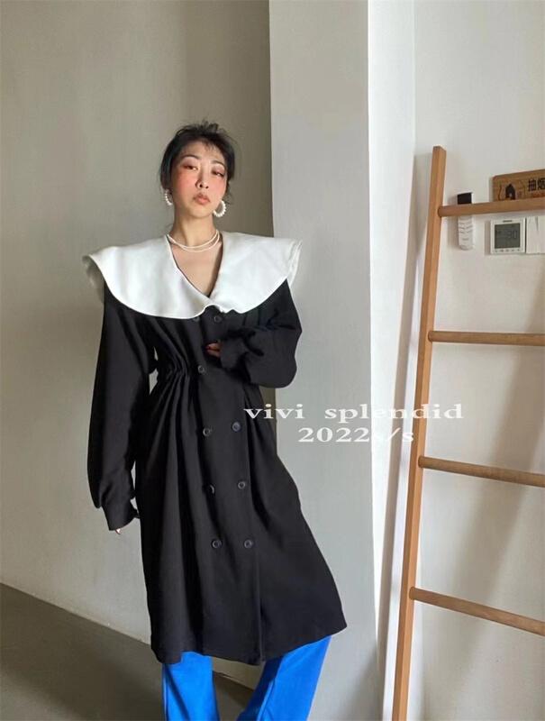 New year in early spring! [vivi] Korean color blocking Pleated Dress 1760# ozq