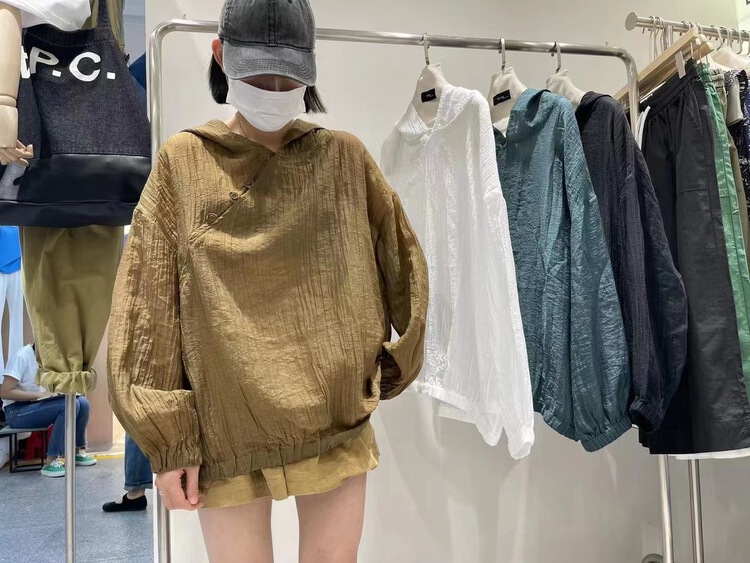 [original by hnhl] hooded comfortable Korean loose shirt 17835tx# L