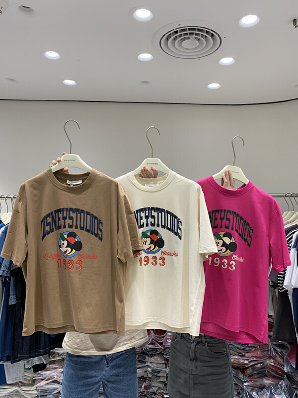 [benwo] cartoon casual versatile short sleeve T-shirt 0668# CLS