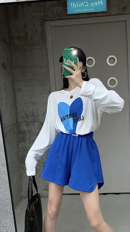 New style in early summer! "OUR" Korean version of Joker simple printed breathable sunscreen shirt 9195# LSW