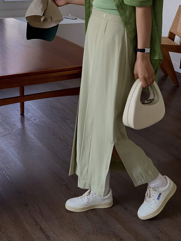 goods in stock! New year in early spring! [on line] minimalist solid color medium length skirt 6002# lwy