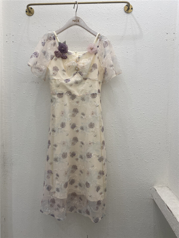 [MQL] court style jacquard vintage dress 433# CSX