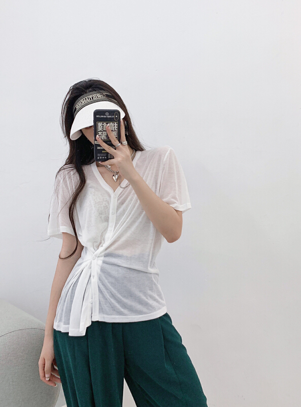 [Xi Xi] simple, comfortable and versatile sunscreen shirt ys6069# ozq