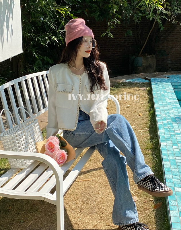 goods in stock! New year in early spring! [Ivy] Korean fashion simple small fragrance short coat 88036# XJ