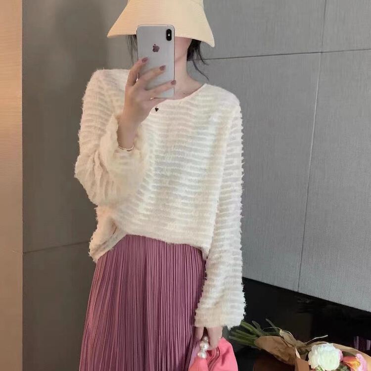 goods in stock! New year in early spring! [RS] Korean feather lace blouse rs1308# XYY