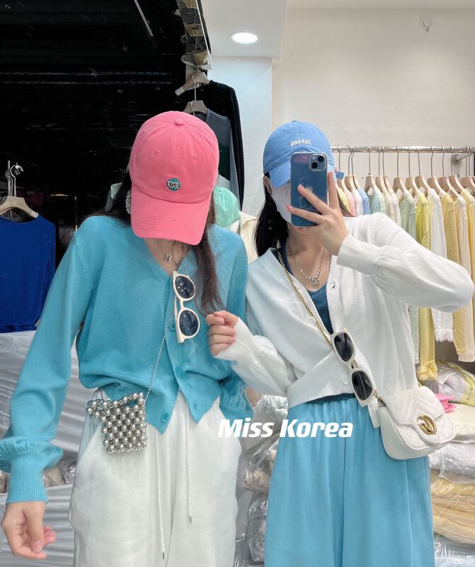 goods in stock! New year in early spring! [Miss Korea] V-neck single breasted comfortable knitted cardigan 6089# HBx