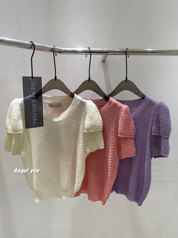 goods in stock! New in early summer! [angelyue] Korean simple and versatile sweater (without Brooch) 6007# LSL