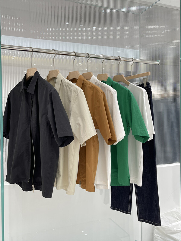 [x.t] simple and versatile zipper shirt c1395# ZZL