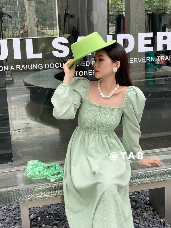 New year in early spring! [tabmini] solid color style dress c19155-a# jhy