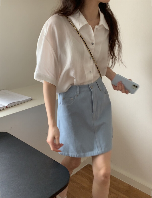 [bluepops] single breasted fashion shirt a2306# zxl