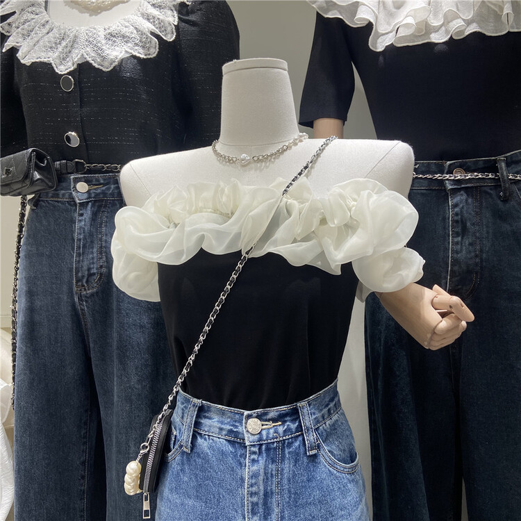 New in early summer! [hearteat] temperament design bra vest / sling 2097# L