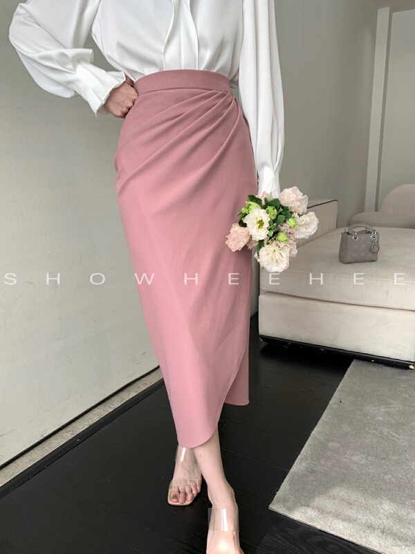New year in early spring! [Xiu Xixi] temperament lady irregular pleated skirt (only selling skirt) 19351# zxx