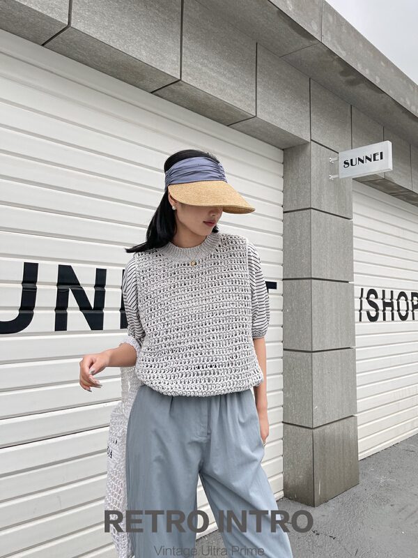 New in early summer! [Rin] fashionable and versatile round neck Pullover vest / sling r2207# cqw
