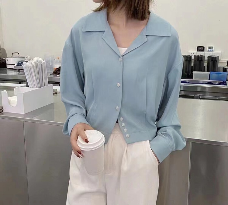 New in early summer! [Kenai] temperament short fashion shirt 0961# XJ