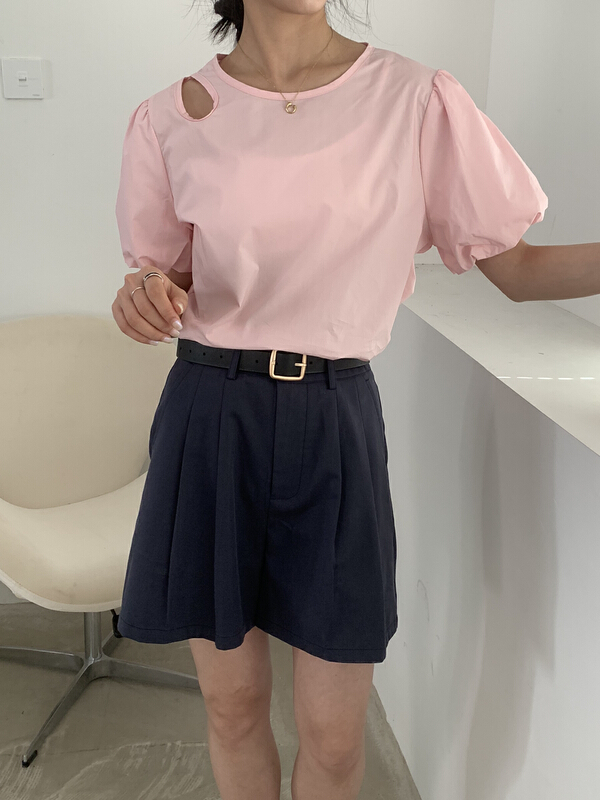 goods in stock! New in early summer! [forming-z] hollow out fashion versatile shirt 99128# zxl