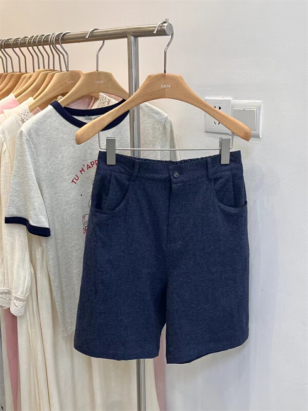 goods in stock! [xhm] simple and versatile solid five point casual shorts 2025# zjy