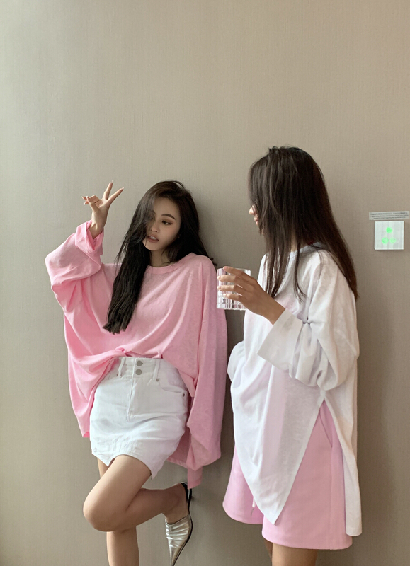 New in early summer! [11An] clean color versatile loose sunscreen shirt a6506# LSL