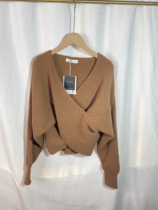 New in early summer! [yspy shop] cross design retro Korean sweater ys1-771# Cl