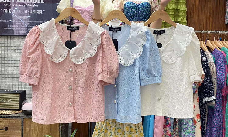[suzybubble] Korean style small minority single breasted shirt ys1-9919# WPL