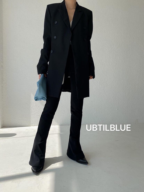Original price 296.66! [until blue] medium and long double breasted suit ys1-20113# XYJ
