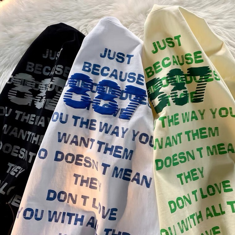 [venue] Korean personalized 887 digital short sleeve T-shirt xt7836# CSX