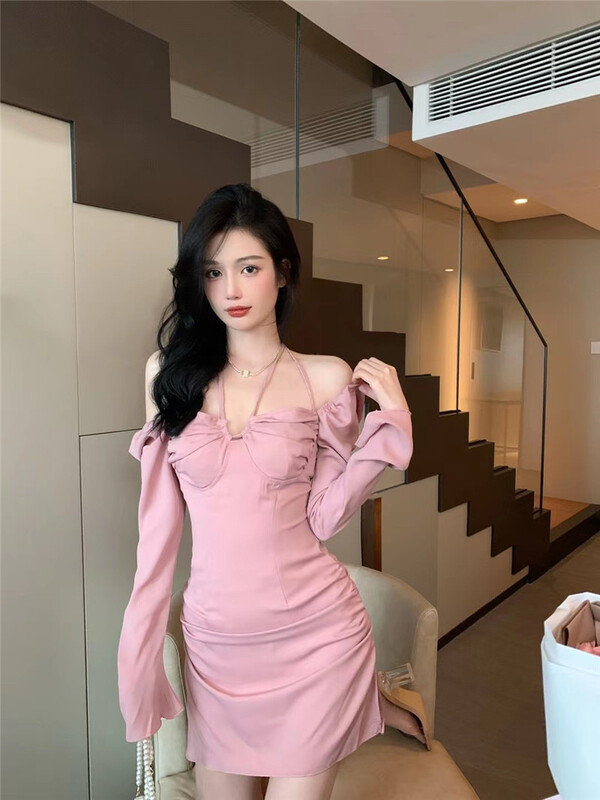 [Linda] Korean style long sleeved dress 81106# zxx
