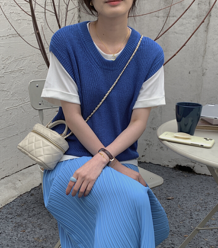 goods in stock! New year in early spring! [Jin. C] Korean versatile Pullover vest sweater 8813# XYY