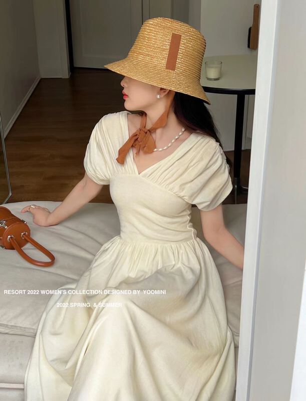 goods in stock! New year in early spring! [yoomini] French elegant and versatile dress c12664# WPL
