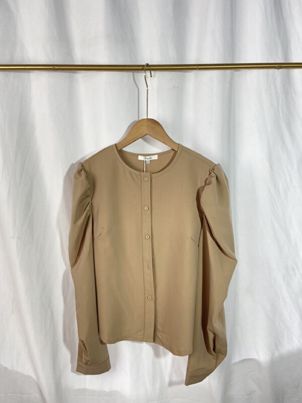 goods in stock! New in early summer! [yspy store] round neck button up light cooked style shirt 859# Cl