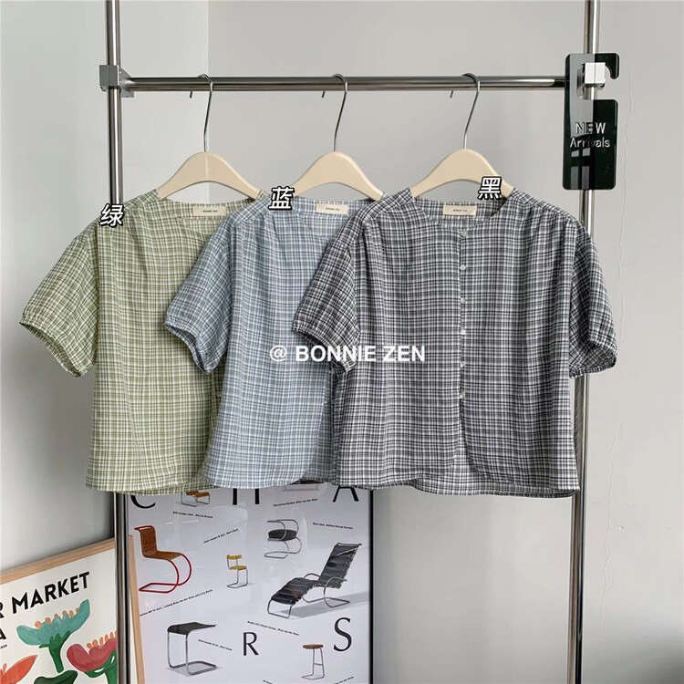 [Bonnie] Plaid versatile fashion shirt 2311# XYJ