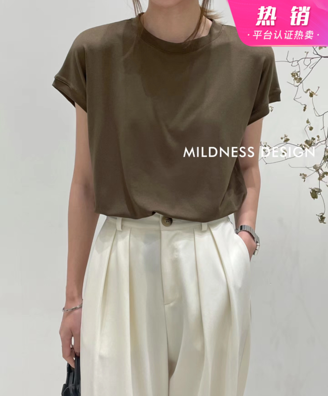 New year in early spring! [mildness] Korean version versatile solid short sleeve T-shirt m3017\zjy