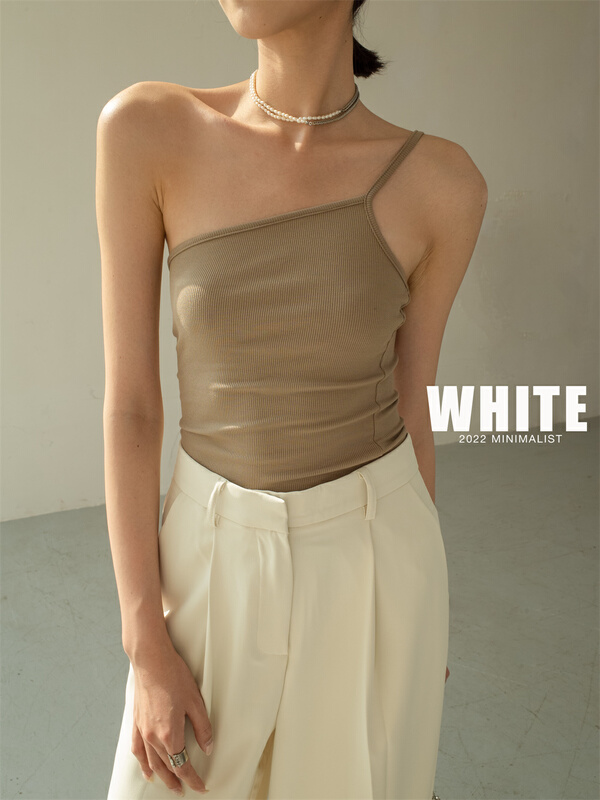 New in early summer! "WHITE" simple fashion sexy vest/strap B- 75958# XYJ
