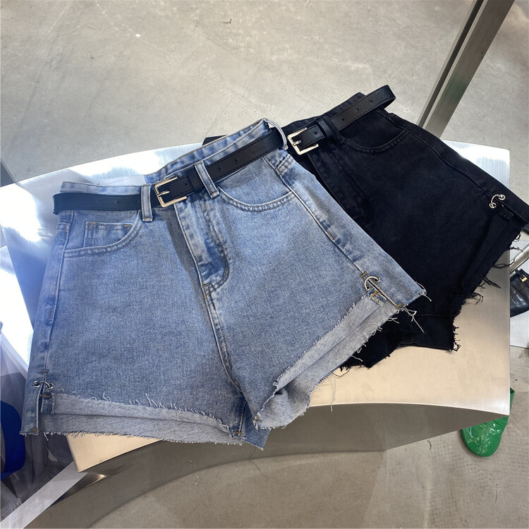 [aus] vintage and slim denim shorts (with belt) 6900# LSW
