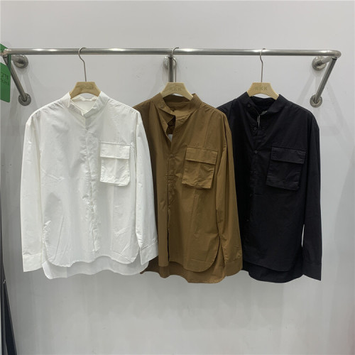 New year in early spring!  simple solid color single Pocket Shirt ys1-s03# ZZL