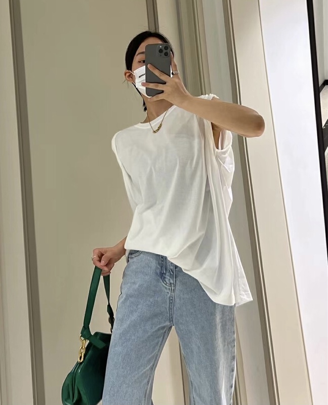 goods in stock! New in early summer! [jvv sister] Korean simple loose vest / sling 2773# zxl
