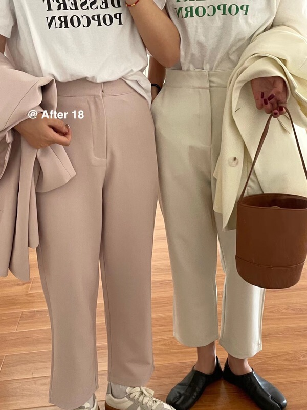[after 18] loose temperament solid color trousers 081# ZSY
