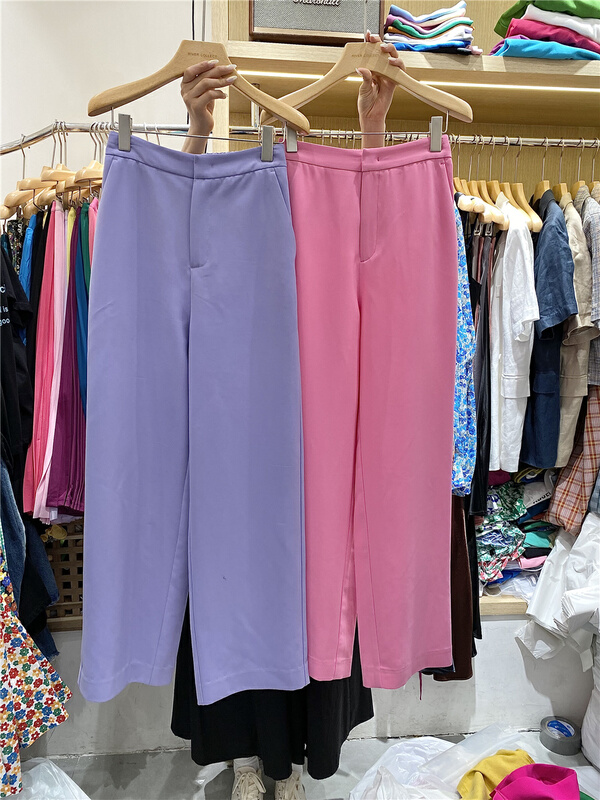 goods in stock! [River collect] straight versatile slacks 2326# zxl