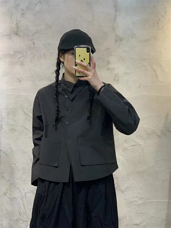 New year in early spring! [see Sichuan in a few cloth] a small group of people with partial collar Double Pocket Shirt 882256# XYY