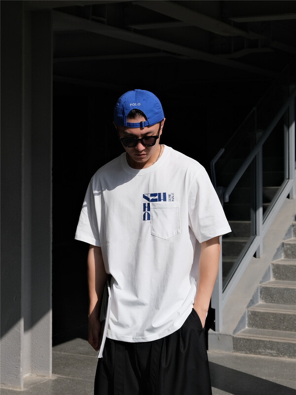 New in early summer! [quick simple] round neck letter printed short sleeve T-shirt 22082# ZZL