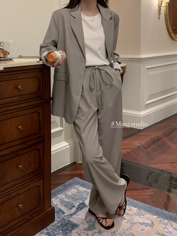 [Moxi] Korean style simple and clean casual suit 58100# XJ